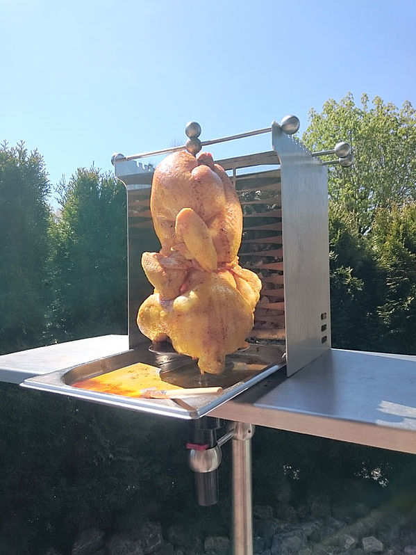 Hähnchen grillen auf dem Vertical Flame